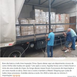 Depoimento de cliente Inspeção China